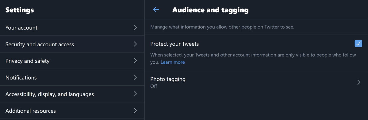 protect your tweets